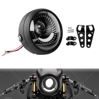 {{ Motorcycle 6. 5inch LED Headlight Spiral Side Mount Bracket Suitable For Cafe Racer }} - Buy Car Parts Online at {{ Kaka Auto Parts }}.