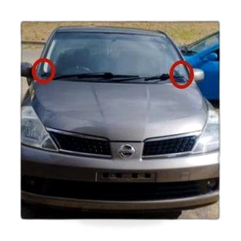 compare product RHD Windshield Wiper Deflector Suitable for Nissan Tiida Venucia D50 R50 Versa