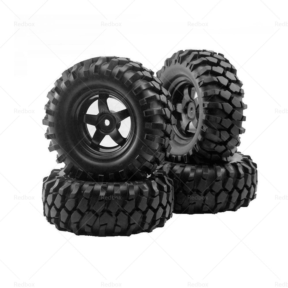 {{ Wheels Rims Rubber Tires 12mm Hex Suitable For 1 or 10 Off-Road RC Rock Buggy Truck }} - Buy Car Parts Online at {{ Kaka Auto Parts }}.