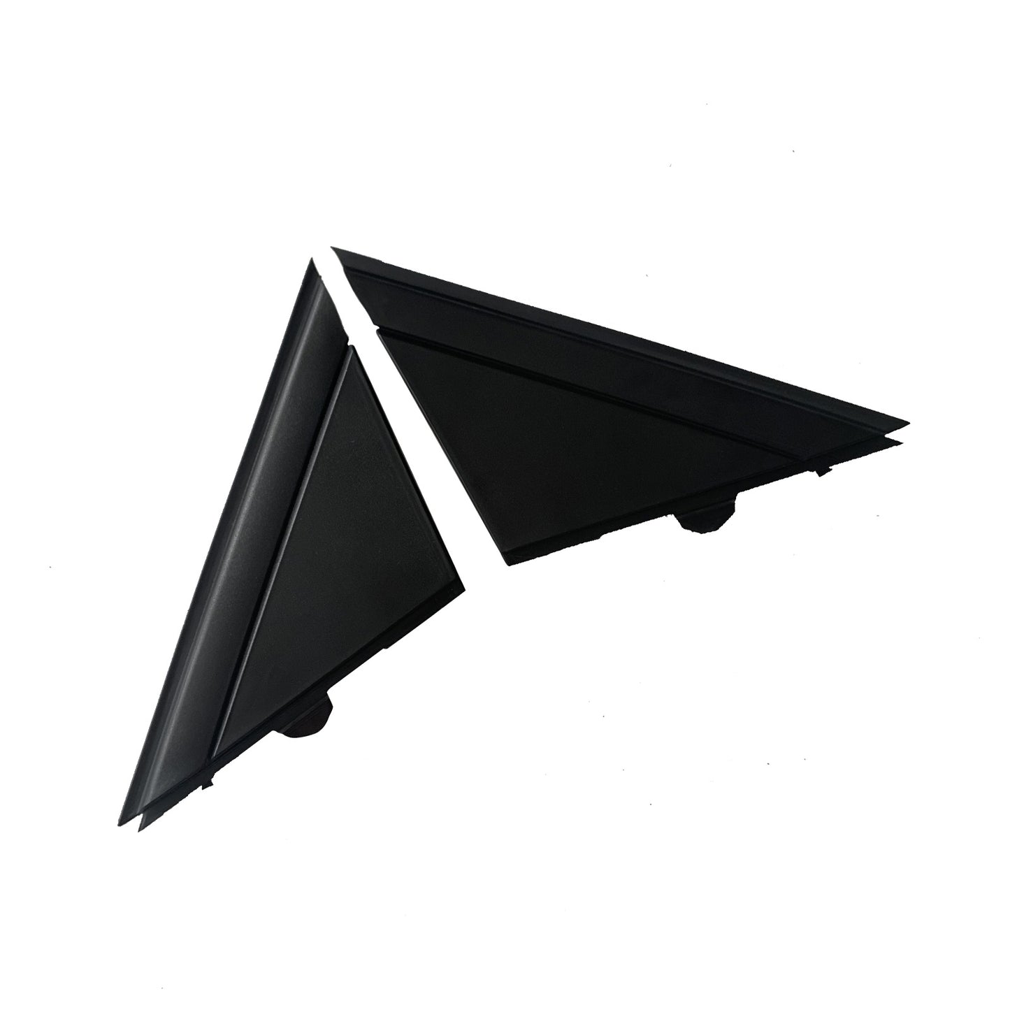 {{ Matte Black Rear Mirror Triangle Trim Plate Suitable for 12-19 Fiat 500 }} - Buy Car Parts Online at {{ Kaka Auto Parts }}.