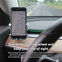 360?? Rotating GPS Navigation & Cell Phone Holder Stand Suitable For Tesla Model 3 & Y