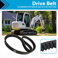 {{ Drive Belt Suitablefor Bobcat Main Hydraulic Pump EPDM 653 751 S130 S150 6667322 }} - Buy Car Parts Online at {{ Kaka Auto Parts }}.