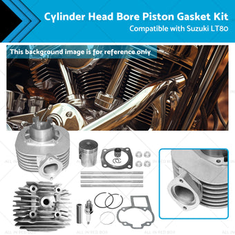 compare product Cylinder Head Bore Piston Gasket Kit Suitable for 87-06 Suzuki Quadsport LT80