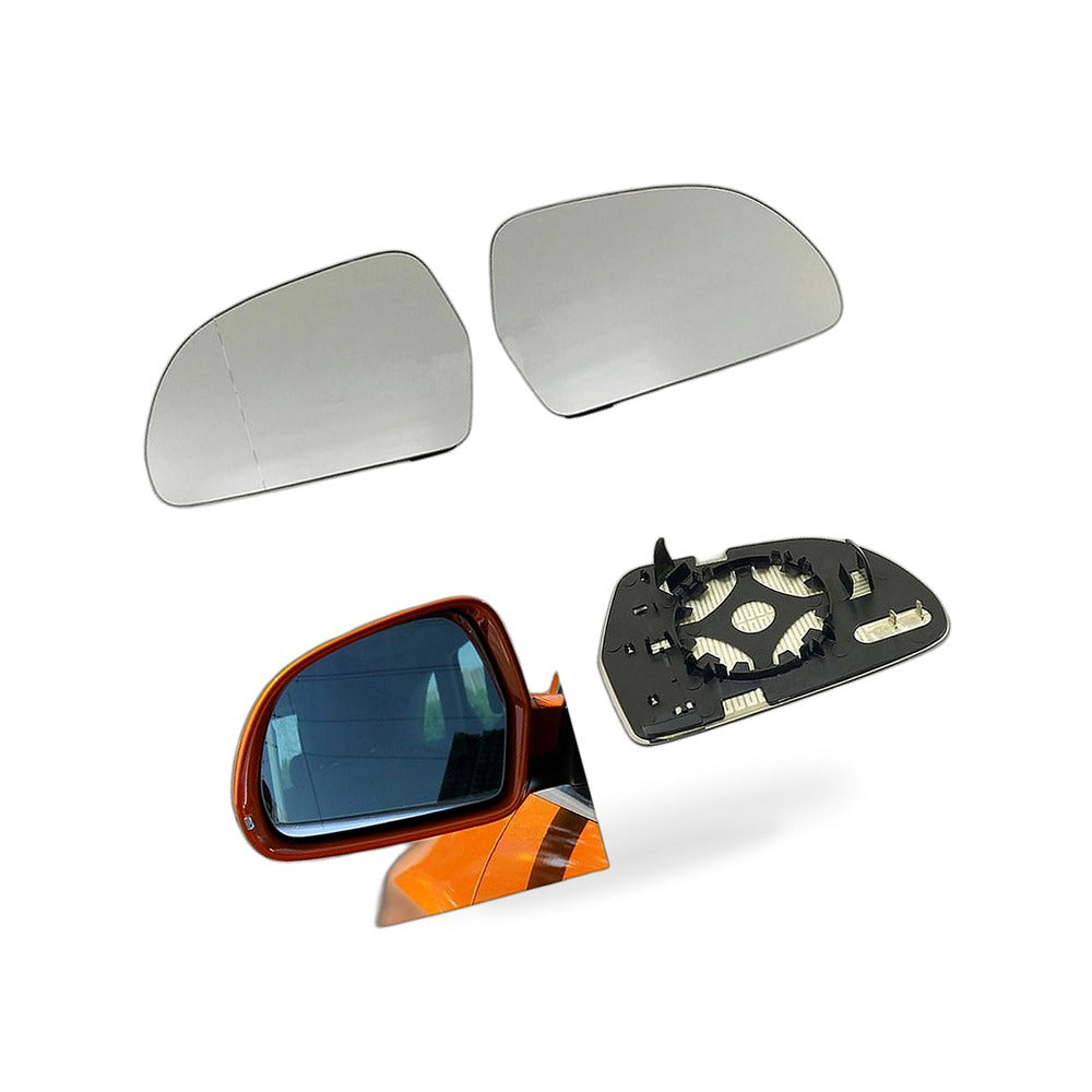 Mirror Glass Left Heated Blue Suitable for Audi A4L A6L Q3 Skoda Octavia Superb - BD2
