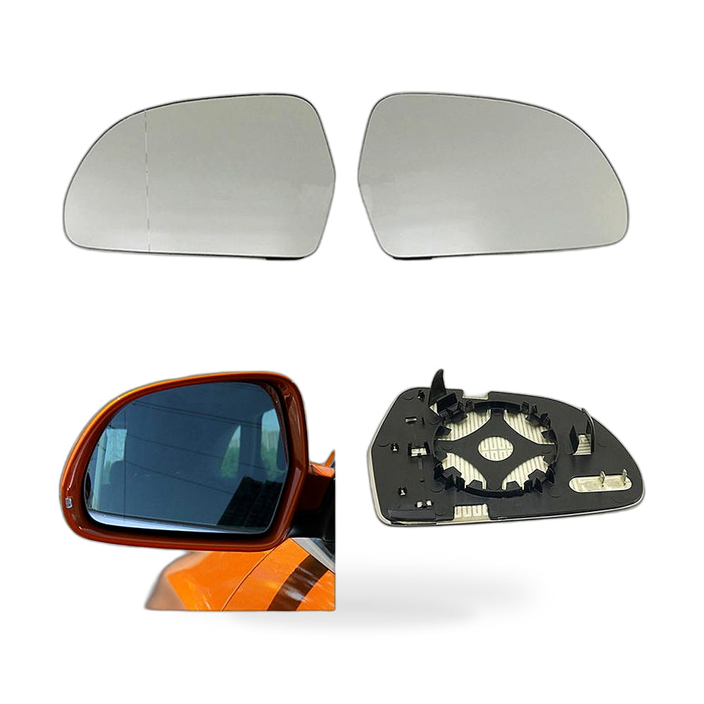 Mirror Glass Left Heated Blue Suitable for Audi A4L A6L Q3 Skoda Octavia Superb - ZT2