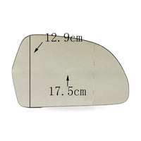 Mirror Glass Left Heated Blue Suitable for Audi A4L A6L Q3 Skoda Octavia Superb - ZT3