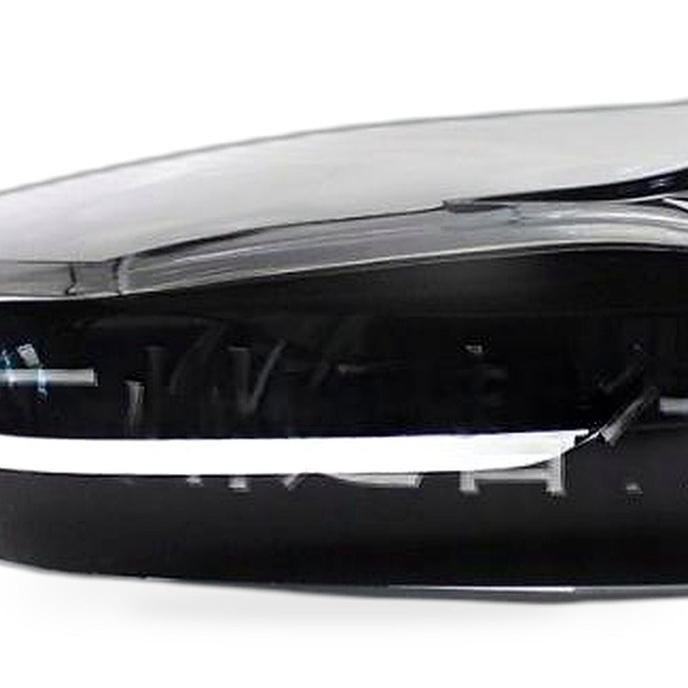 Gloss Black Water Transfer Bullhorn Side Mirror Cover Shell Suitable for BMW G20 - XQ1