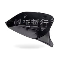 Side Mirror Cover Suitable for Infiniti Q50 Q60 Q70 Gloss Black Bullhorn Style - ZT2