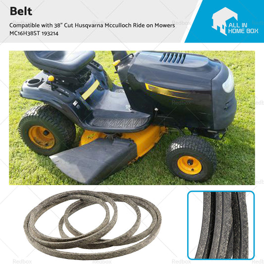 {{ Belt Suitable For 38inch Cut Husqvarna Mcculloch Ride on Mowers MC16H38ST 193214 }} - Buy Car Parts Online at {{ Kaka Auto Parts }}.