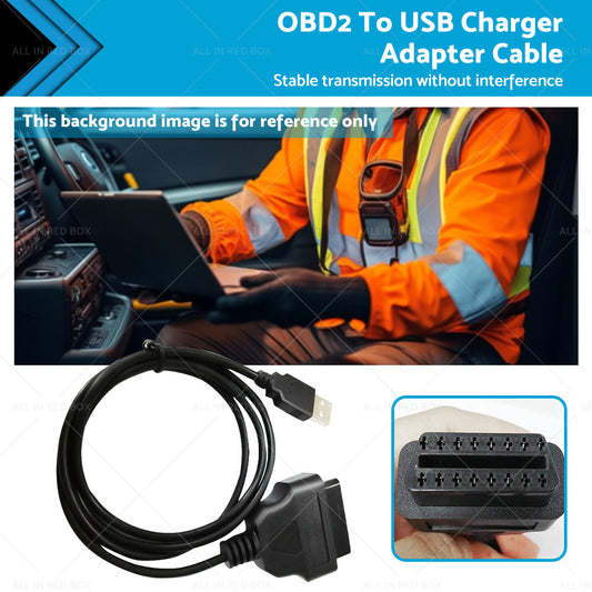 {{ 16 Pin OBD2 To USB Port Charger Adapter Cable Connector Diagnostic Tool }} - Buy Car Parts Online at {{ Kaka Auto Parts }}.
