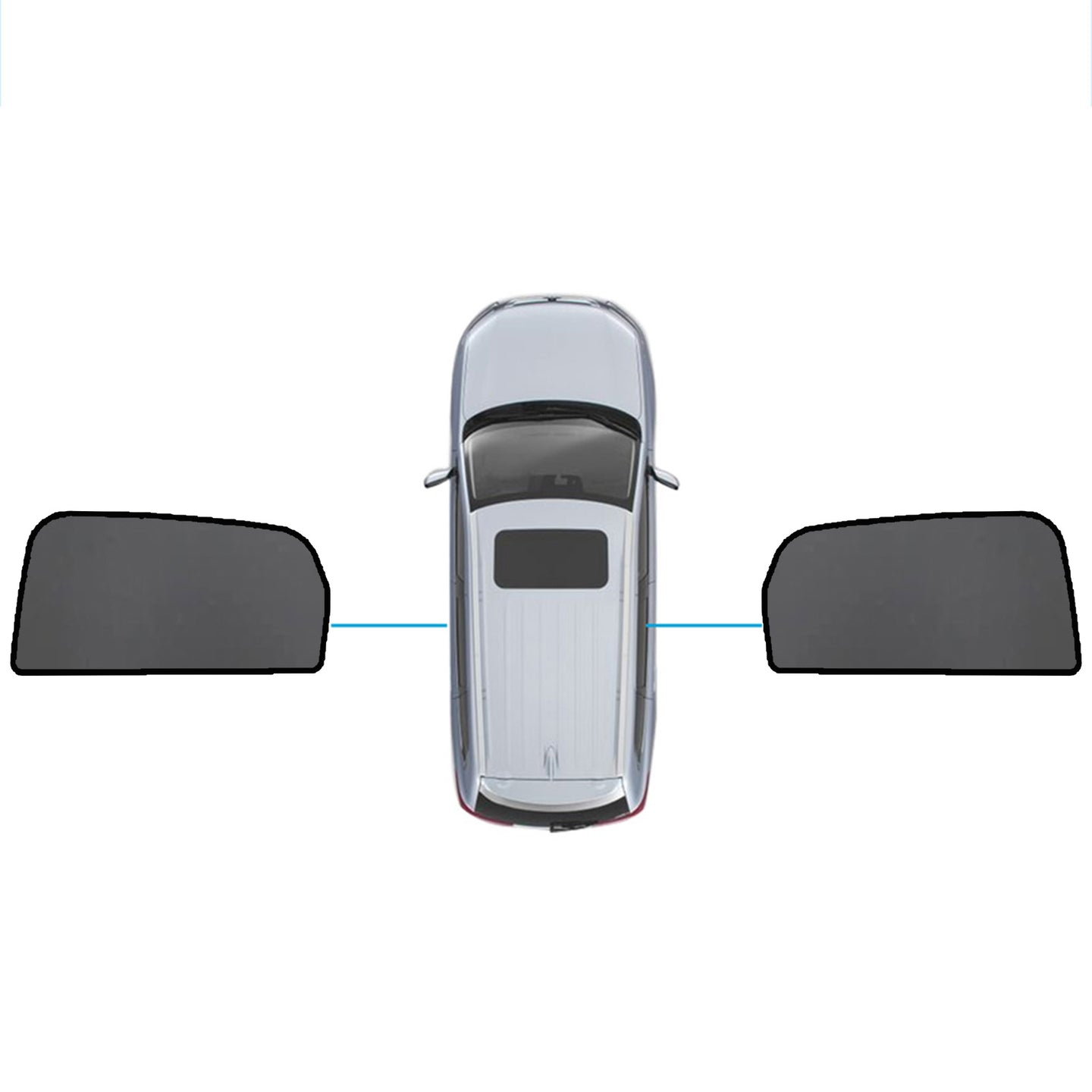 {{ Magnetic Mesh Sun Blind Shades Suitable for Audi Q7 SQ7 2015-2025 On Front/Rear }} - Buy Car Parts Online at {{ Kaka Auto Parts }}.