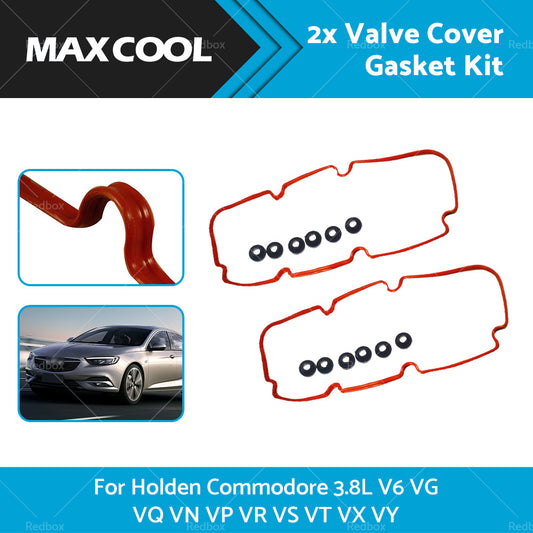 {{ 2 Set Valve Rocker Cover Gasket Suitable for Holden Commodore V6 3. 8 VS VT VX VY }} - Buy Car Parts Online at {{ Kaka Auto Parts }}.