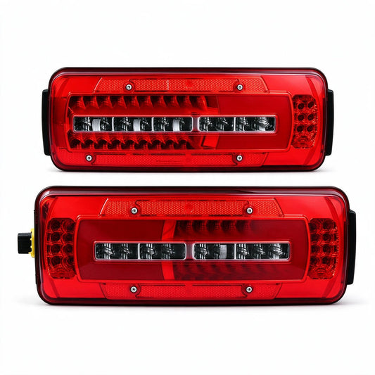 Full LED Tail Light Assembly Set Suitable for Universal Truck 24V LH RH - ZT2