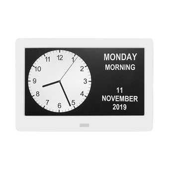 compare product 7 inch  LED Large Digital Day Clock Calendar Dementia Date Week Month Year Time Wall