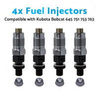 7023120 6722147 4x Fuel Injectors 6722147 Suitablefor 645 751 753 763 773 Kubota