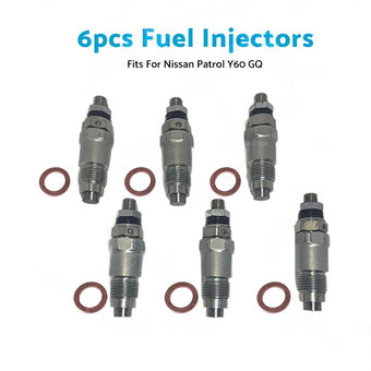 compare product 6x Diesel Fuel Injectors Suitable for Nissan Patrol GQ RD28T 2.8L