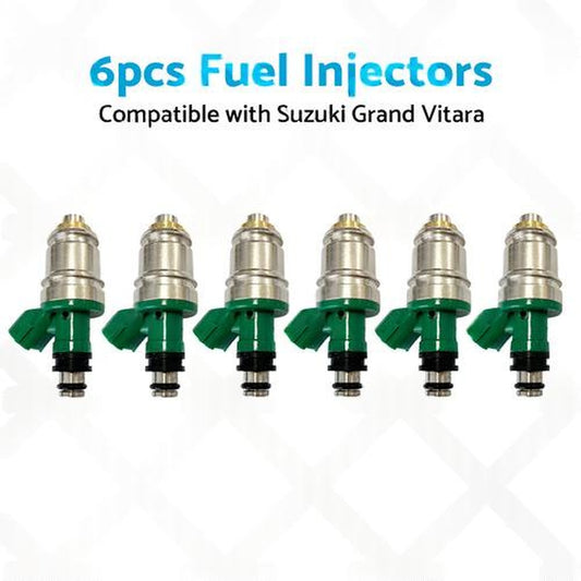 6x Fuel Injectors Suitable for Suzuki Grand Vitara 2.5L V6