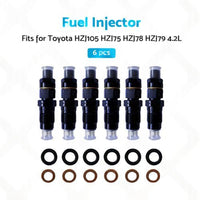 6x Diesel Fuel Injectors Suitable for Toyota Celica 2.0L