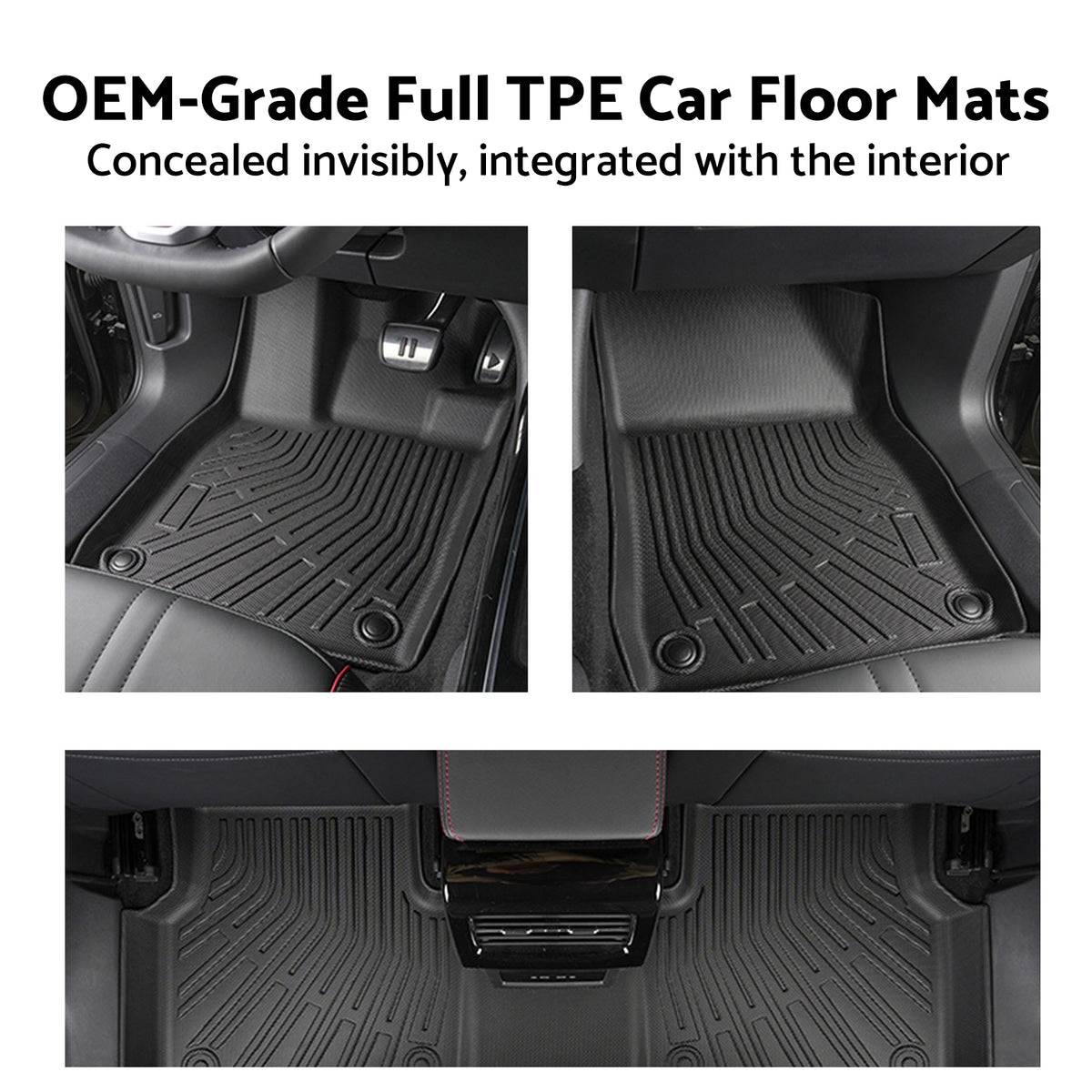 Front Rear Boot Liner Kit Anti-Scratch Suitable For Tesla Model Y 25-On