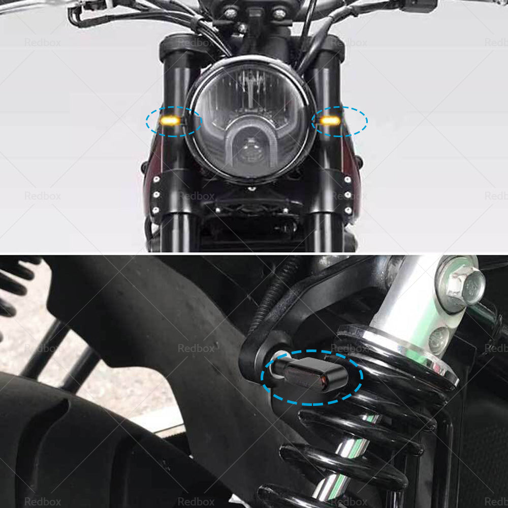 {{ 4x Motorcycle Indicators Turn Signal Blinkers Amber Mini LED Light Universal AU }} - Buy Car Parts Online at {{ Kaka Auto Parts }}.