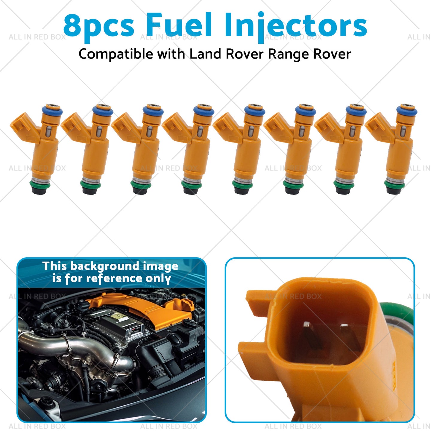 {{ 195500-4260 8pcs Fuel Injectors Suitable for Land Rover Range Rover 4. 4L 05-09 }} - Buy Car Parts Online at {{ Kaka Auto Parts }}.