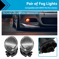 {{ Pair Replacement Clear Fog Lights Lamps Suitable for 2001-2006 BMW E46 3-Series }} - Buy Car Parts Online at {{ Kaka Auto Parts }}.