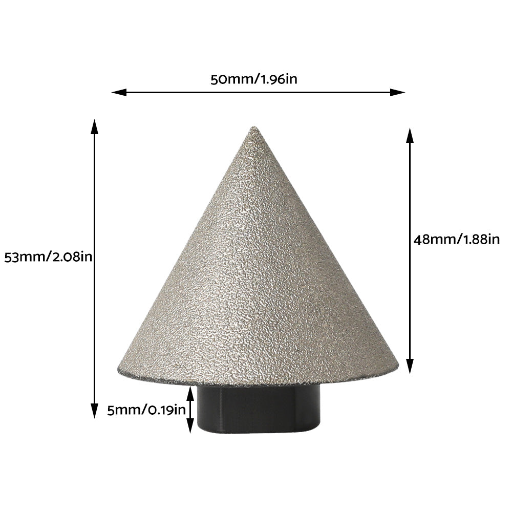 60?? 50mm Diamond Chamfer Finger Bit Suitable For Ceramic Tile Milling & Edge Cutting