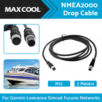{{ 2m NMEA2000 Drop Cable Black 5-Core Female Straight Head to Male Straight Head }} - Buy Car Parts Online at {{ Kaka Auto Parts }}.