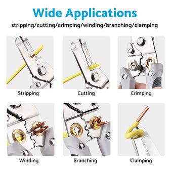compare product Wire Stripper Pliers Multifunctional Electric Cable Stripper Crimper Cutter Tool