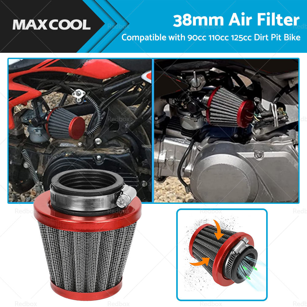 {{ 38mm Air Filter Pod Cleaner Suitable for 110cc 125cc Motorcycle PIT Dirt Bike }} - Buy Car Parts Online at {{ Kaka Auto Parts }}.