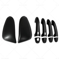 {{ Black Mirror Covers  Door Handles Kit Suitable for Toyota Hilux 2015 - 2023 }} - Buy Car Parts Online at {{ Kaka Auto Parts }}.