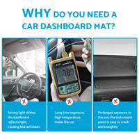 Non-Slip Dash Mat Dashboard Cover Suitable For Hyundai Santa Fe TM 2019-2023 No HUD
