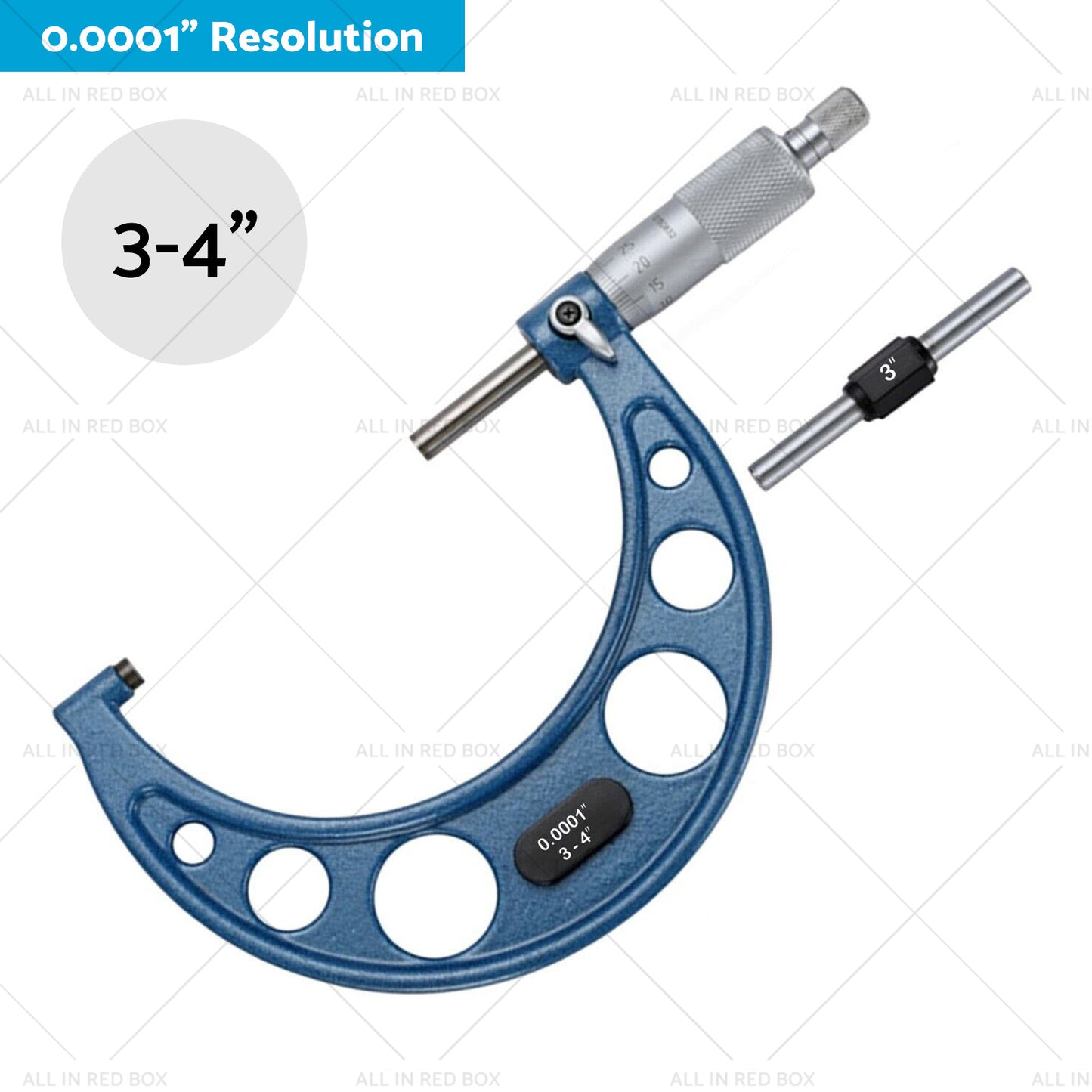 {{ 0-4in Outside Micrometer Set With Calibration Standards Wrench Accuracy Tool }} - Buy Car Parts Online at {{ Kaka Auto Parts }}.