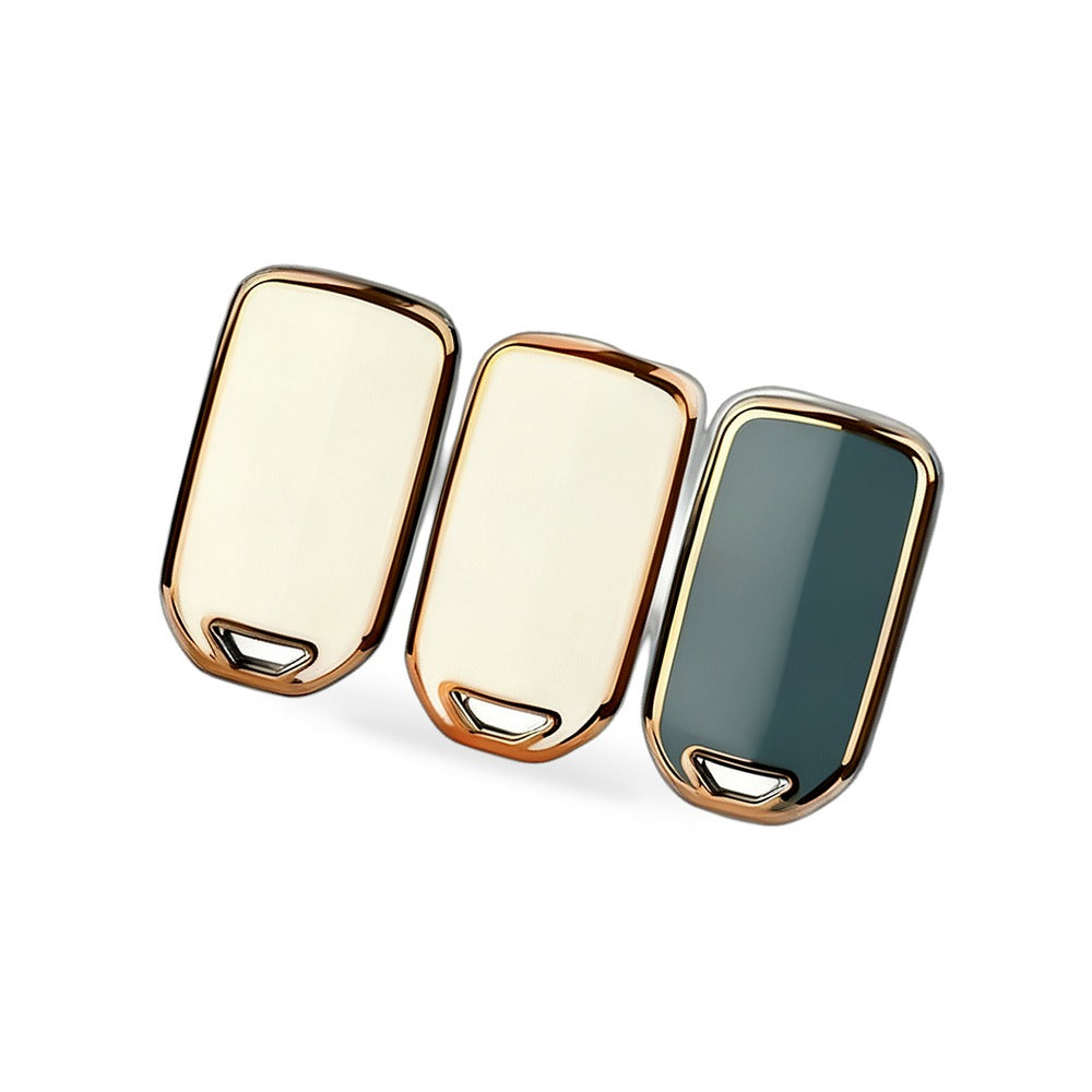Honda Civic Accord Vezel Crider Car Key Protective Case Key Bag Key Cover Gold Trim