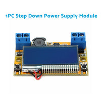 DC-DC Adjustable Buck Converter Step-Down Power Supply Module with LCD and Protective Shell