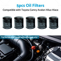 {{ 5x Oil Filter Suitable for Toyota Camry Avalon Hilux Hiace 90915-YZZD2 1KDFTV }} - Buy Car Parts Online at {{ Kaka Auto Parts }}.