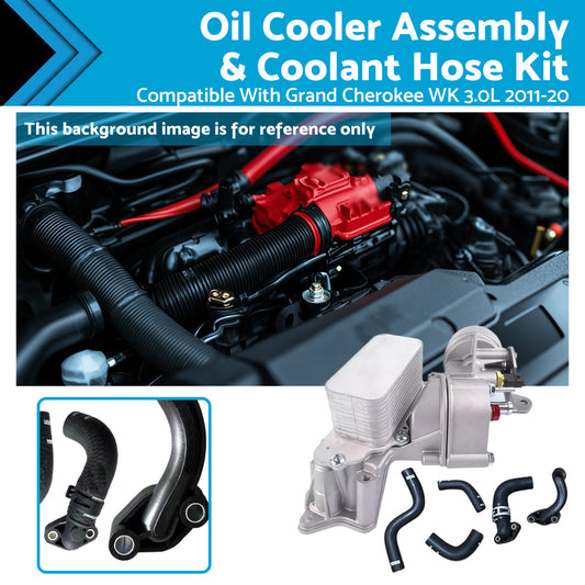 {{ Complete Oil Cooler Assembly Suitable For Jeep WK2 3.0L EcoDiesel 68269916AB }} - Buy Car Parts Online at {{ Kaka Auto Parts }}.