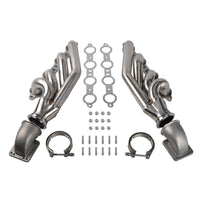 2x Turbo Exhaust Header Kit T3 T4 Suitable For Chevy LS1 LS2 LS6 LSX Camaro GTO