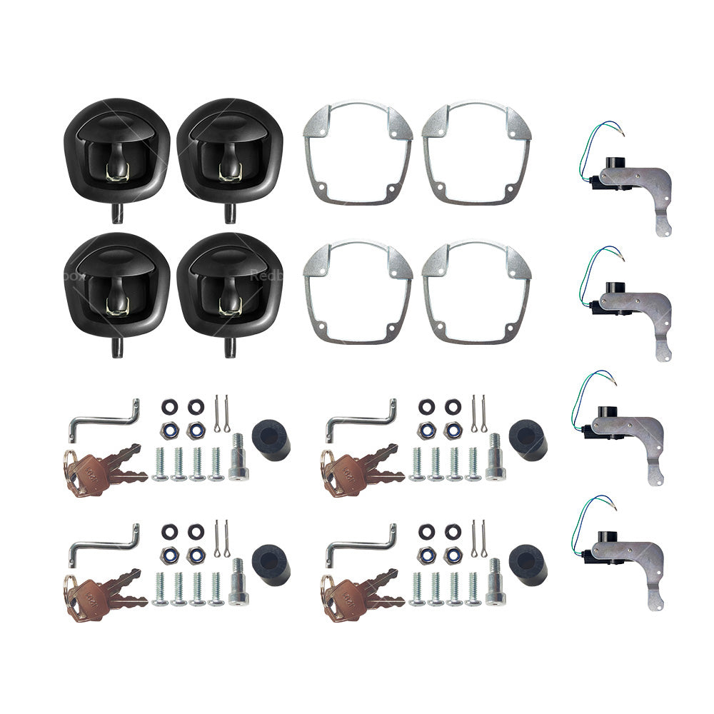{{ 4x Power Operated Whale Tail T Handle Folding Lock Trailer Canopy Black DC 12V }} - Buy Car Parts Online at {{ Kaka Auto Parts }}.