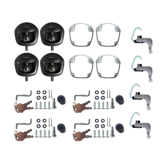 {{ 4x Power Operated Whale Tail T Handle Folding Lock Trailer Canopy Black DC 12V }} - Buy Car Parts Online at {{ Kaka Auto Parts }}.