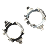 1 Pair LED Headlight H7 Clip Adapter Holder Suitable For Toyota Camry & Mercedes-Benz