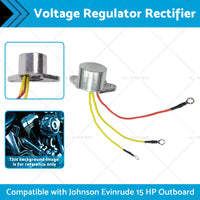 {{ Voltage Regulator Rectifier 3 Wire Suitable for Johnson Evinrude 15 HP Outboard }} - Buy Car Parts Online at {{ Kaka Auto Parts }}.