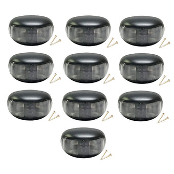 compare product 10x 2-LED Clearance Side Marker Lights Suitable For Trailer Truck 12V 24V Red & Amber