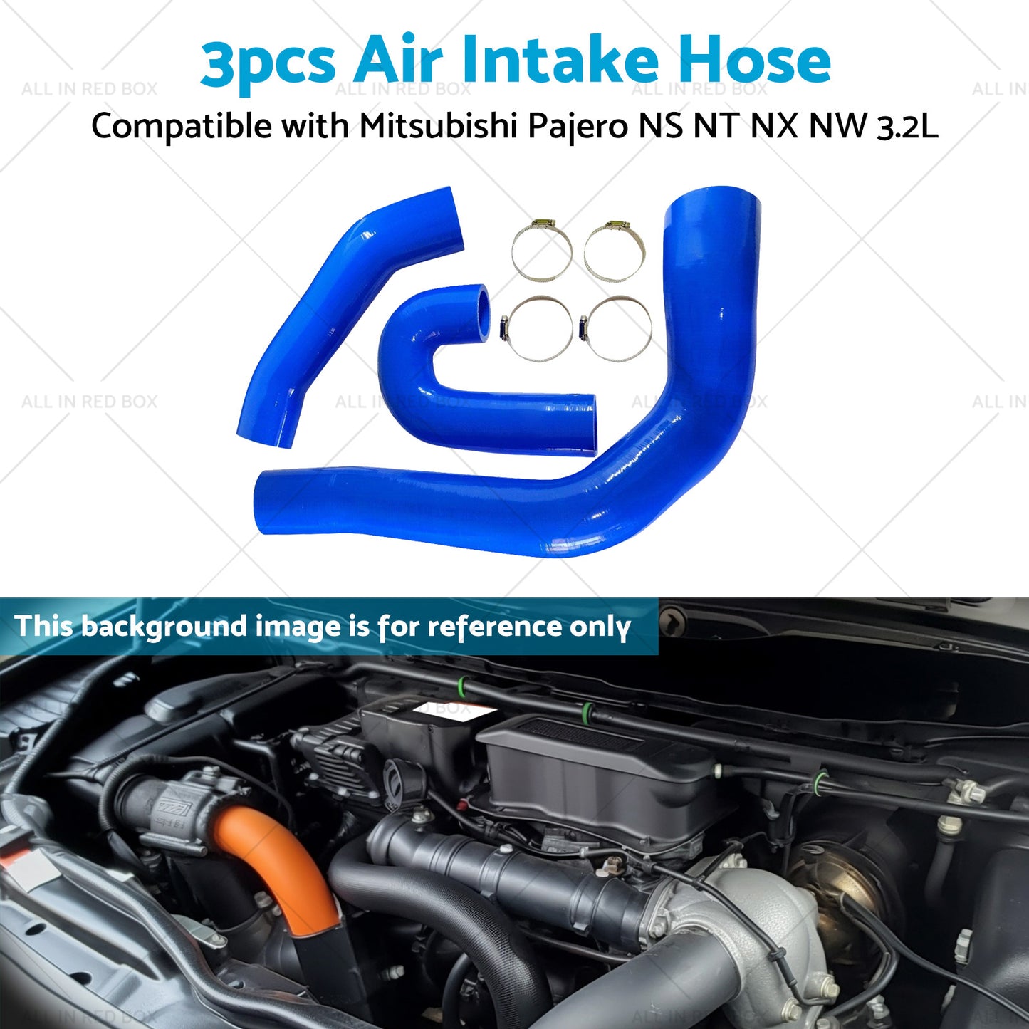 {{ 3pcs Intercooler HoseClamps Suitable for Mitsubishi Pajero NS NT NX NW 3. 2LT }} - Buy Car Parts Online at {{ Kaka Auto Parts }}.