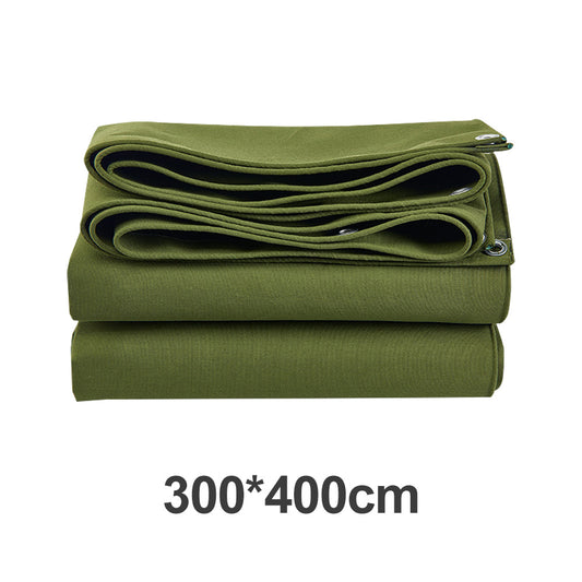 3 Sizes Army Heavy Duty Waterproof Canvas Tarp Tarpaulin Sun Blocked Dustproof