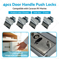 {{ 4x Door Handle Push Locks Suitable for Caravan RV Marine Cupboard Latch Knob }} - Buy Car Parts Online at {{ Kaka Auto Parts }}.
