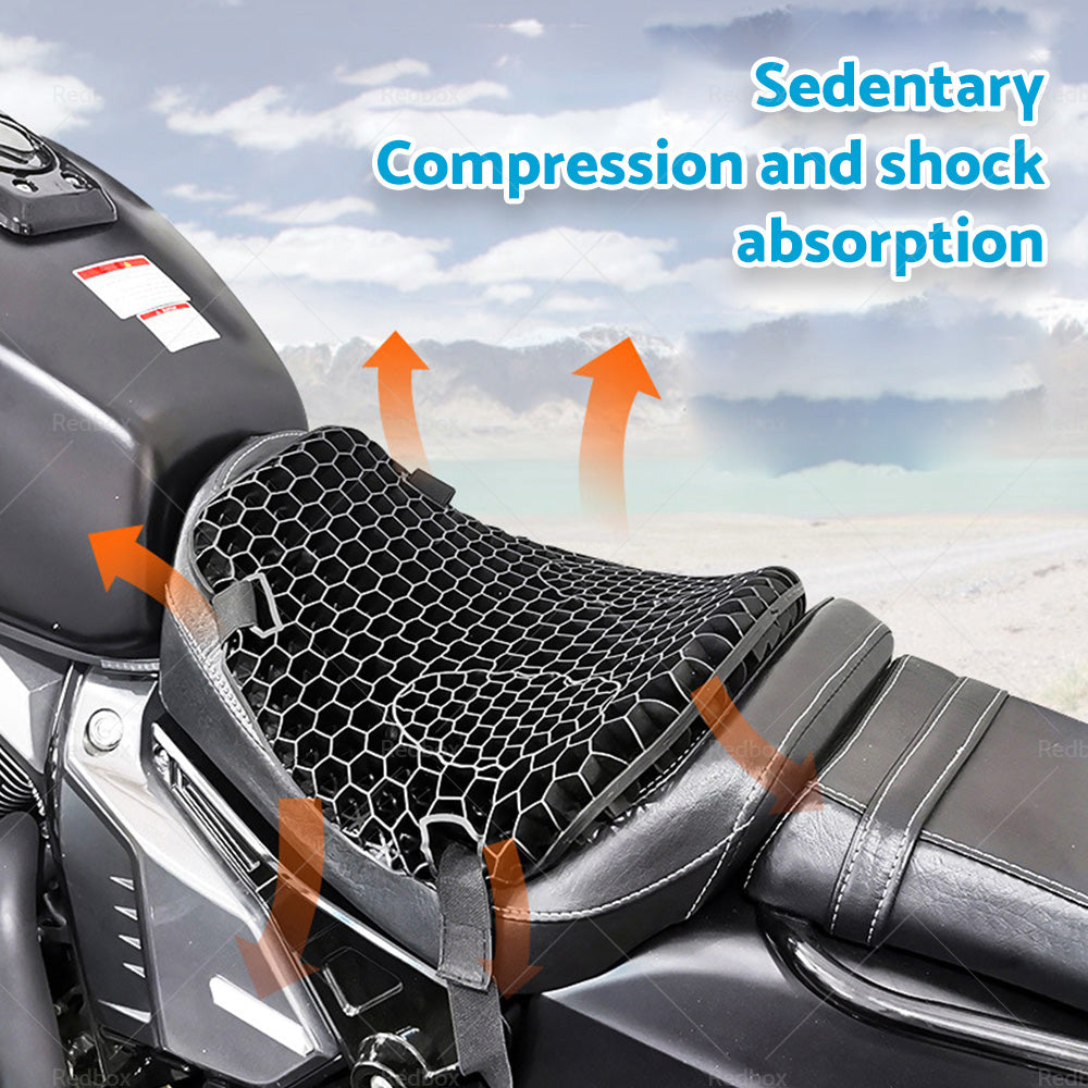 {{ 1x Motorcycle Comfort Gel Seat Cushion Pillow Pad Cover Pressure Relief w or sleeve }} - Buy Car Parts Online at {{ Kaka Auto Parts }}.