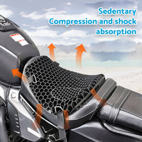 {{ 1x Motorcycle Comfort Gel Seat Cushion Pillow Pad Cover Pressure Relief w or sleeve }} - Buy Car Parts Online at {{ Kaka Auto Parts }}.