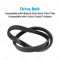 {{ Drive Belt Suitable for Bobcat S130-S205 T140-T190 V2203 V2403T Kubota 6736775 }} - Buy Car Parts Online at {{ Kaka Auto Parts }}.