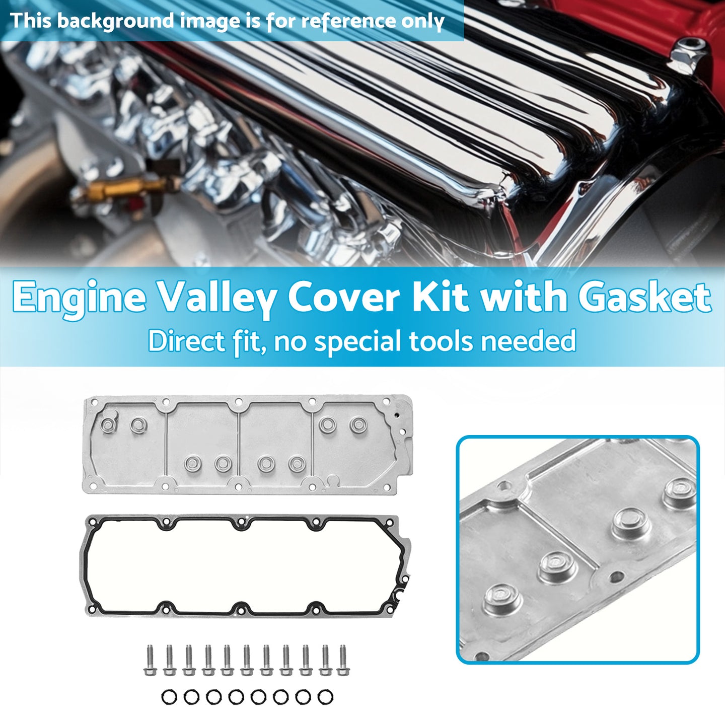 {{ Engine Valley Cover Kit w/Gasket Suitable For GMC Silverado SUV LS2 07-13 }} - Buy Car Parts Online at {{ Kaka Auto Parts }}.
